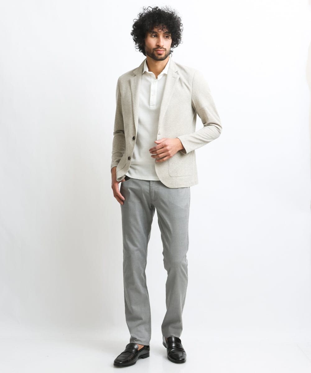 MNDGS30330 MICHEL KLEIN HOMME(ミッシェルクラン オム) リネンカットジャケット アイボリー(80)