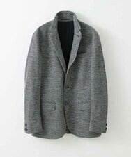 MNDGS46430 MICHEL KLEIN HOMME(ミッシェルクラン オム) へリンボン柄ジャージージャケット ブラック(94)