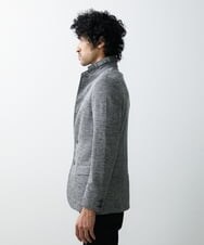 MNDGS46430 MICHEL KLEIN HOMME(ミッシェルクラン オム) へリンボン柄ジャージージャケット ブラック(94)