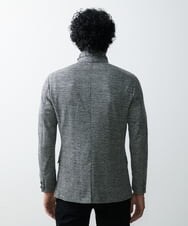 MNDGS46430 MICHEL KLEIN HOMME(ミッシェルクラン オム) へリンボン柄ジャージージャケット ブラック(94)