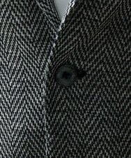 MNDGS46430 MICHEL KLEIN HOMME(ミッシェルクラン オム) へリンボン柄ジャージージャケット ブラック(94)