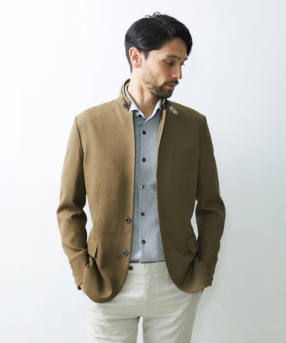MNDGS47430 MICHEL KLEIN HOMME(ミッシェルクラン オム) ボディシェルジャケット カーキ