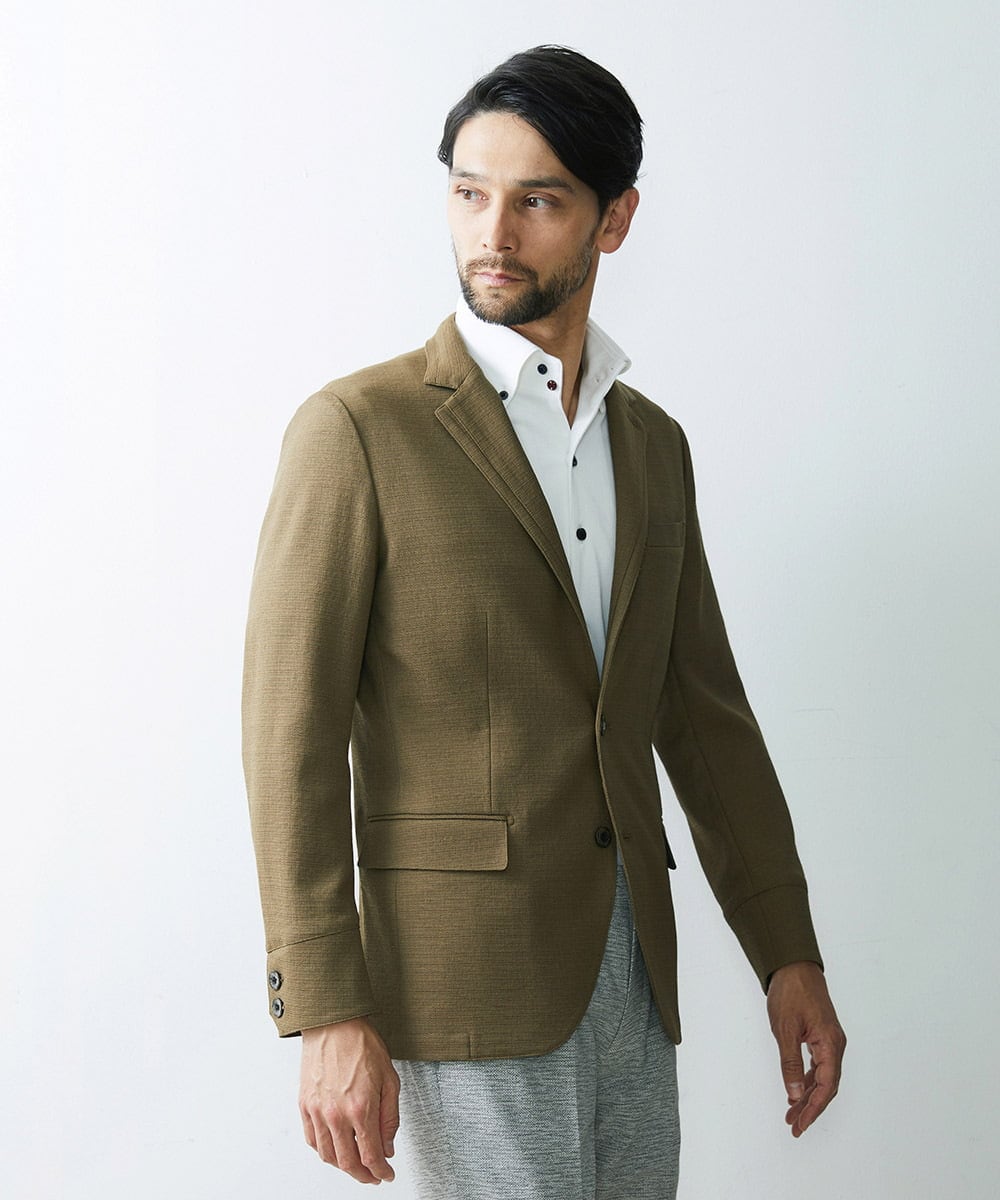 MNDGS47430 MICHEL KLEIN HOMME(ミッシェルクラン オム) ボディシェルジャケット カーキ