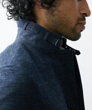 MNDGS48540 MICHEL KLEIN HOMME(ミッシェルクラン オム) リネンジャージジャケット ネイビー(57)