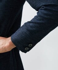 MNDGS48540 MICHEL KLEIN HOMME(ミッシェルクラン オム) リネンジャージジャケット ネイビー(57)