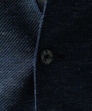MNDGS48540 MICHEL KLEIN HOMME(ミッシェルクラン オム) リネンジャージジャケット ネイビー(57)