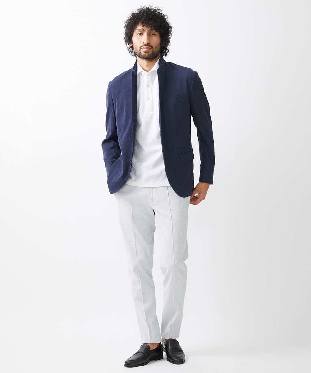 MNDGV60450 MICHEL KLEIN HOMME(ミッシェルクラン オム) カットコンバーチブルジャケット ネイビー