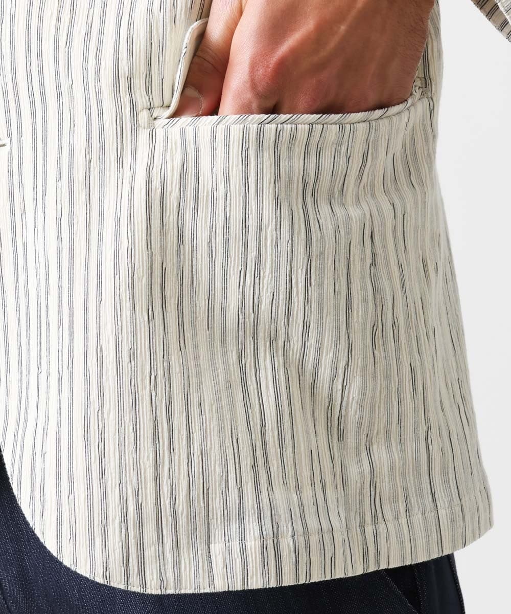 MNDGV60450 MICHEL KLEIN HOMME(ミッシェルクラン オム) カットコンバーチブルジャケット アイボリー