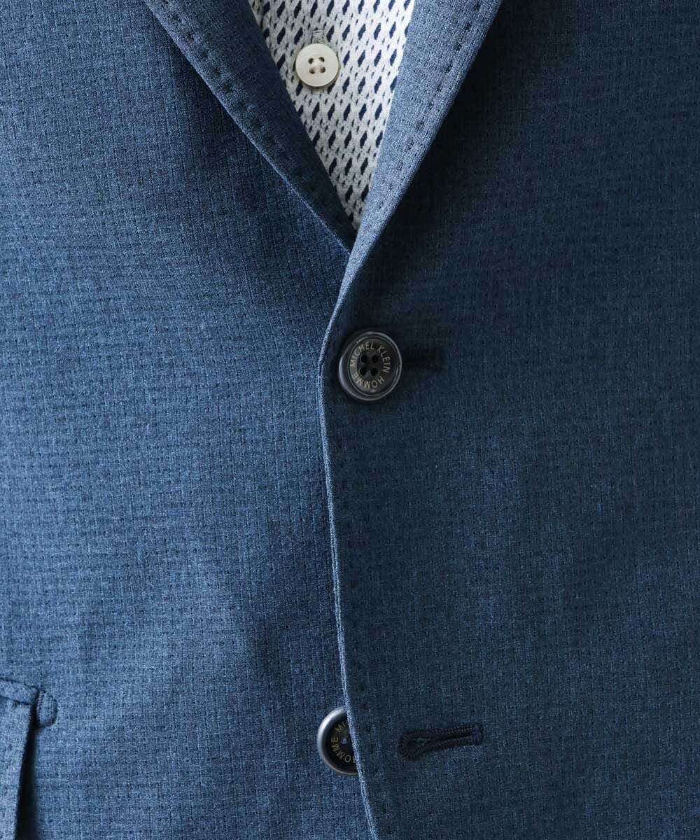 MNDGV64400 MICHEL KLEIN HOMME(ミッシェルクラン オム) メッシュテーラードジャケット セットアップ ネイビー