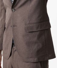MNDGV64400 MICHEL KLEIN HOMME(ミッシェルクラン オム) メッシュテーラードジャケット セットアップ ブラウン