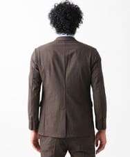 MNDGV64400 MICHEL KLEIN HOMME(ミッシェルクラン オム) メッシュテーラードジャケット セットアップ ブラウン