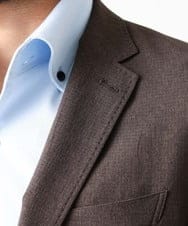 MNDGV64400 MICHEL KLEIN HOMME(ミッシェルクラン オム) メッシュテーラードジャケット セットアップ ブラウン