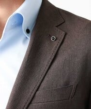 MNDGV64400 MICHEL KLEIN HOMME(ミッシェルクラン オム) メッシュテーラードジャケット セットアップ ブラウン