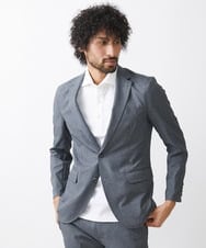 MNDGV64400 MICHEL KLEIN HOMME(ミッシェルクラン オム) メッシュテーラードジャケット セットアップ グレー