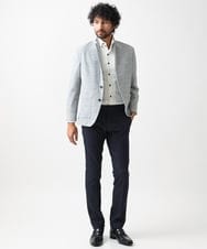 MNDGX03330 MICHEL KLEIN HOMME(ミッシェルクラン オム) サーフニットジャケット グレー
