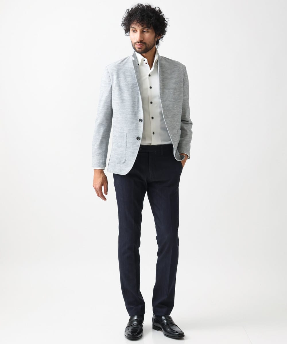 MNDGX03330 MICHEL KLEIN HOMME(ミッシェルクラン オム) サーフニットジャケット グレー