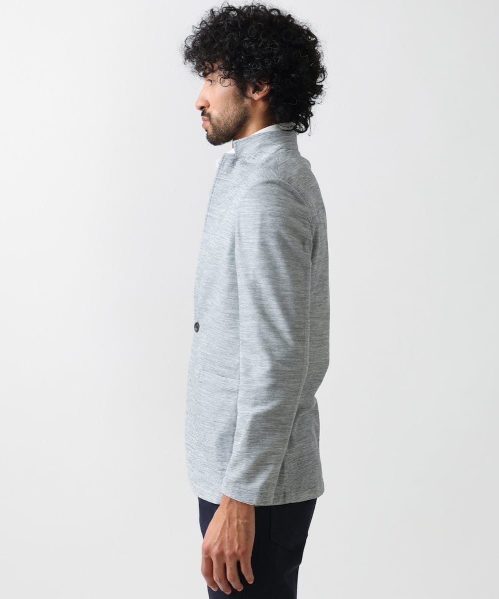 MNDGX03330 MICHEL KLEIN HOMME(ミッシェルクラン オム) サーフニットジャケット グレー