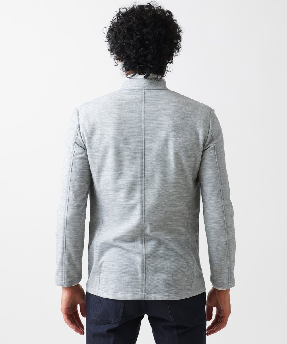 MNDGX03330 MICHEL KLEIN HOMME(ミッシェルクラン オム) サーフニットジャケット グレー