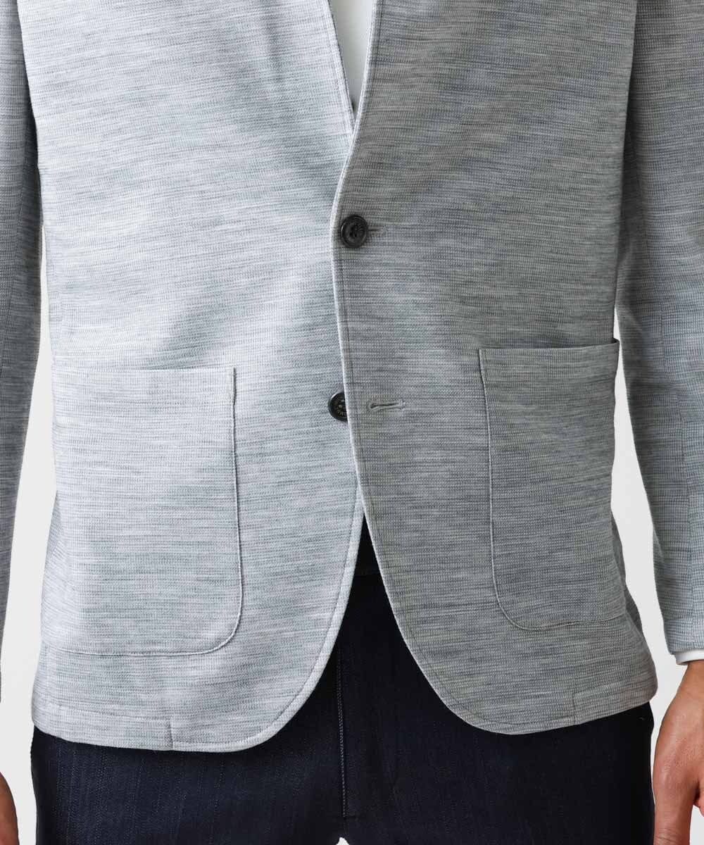 MNDGX03330 MICHEL KLEIN HOMME(ミッシェルクラン オム) サーフニットジャケット グレー