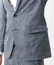 MNDGX06400 MICHEL KLEIN HOMME(ミッシェルクラン オム) 総柄メッシュテーラードジャケット セットアップ ブルー