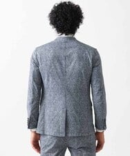 MNDGX06400 MICHEL KLEIN HOMME(ミッシェルクラン オム) 総柄メッシュテーラードジャケット セットアップ ブルー