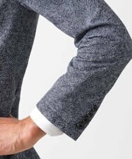 MNDGX06400 MICHEL KLEIN HOMME(ミッシェルクラン オム) 総柄メッシュテーラードジャケット セットアップ ブルー