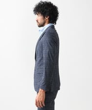 MNDGX06400 MICHEL KLEIN HOMME(ミッシェルクラン オム) 総柄メッシュテーラードジャケット セットアップ ネイビー