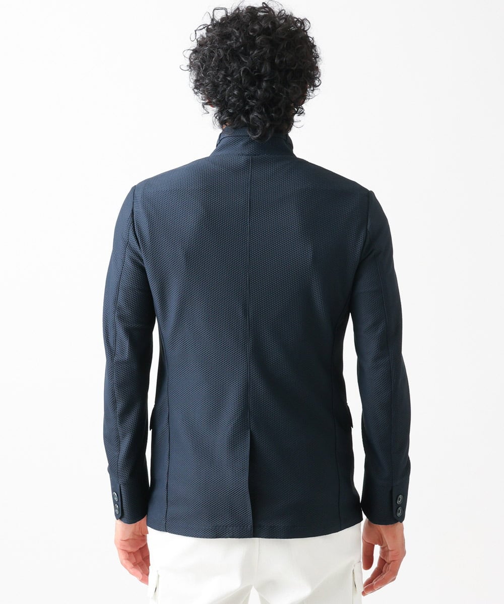 MNDGX56430 MICHEL KLEIN HOMME(ミッシェルクラン オム) ストレッチコンバーチブルジャケット ネイビー