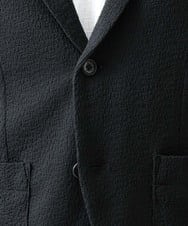 MNDGX58400 MICHEL KLEIN HOMME(ミッシェルクラン オム) ブランドロゴ刺繍入りニットジャケット セットアップ ブラック
