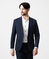 MNDHF08450 MICHEL KLEIN HOMME(ミッシェルクラン オム) 【セットアップ】グレンチェック柄テーラードジャケット ネイビー