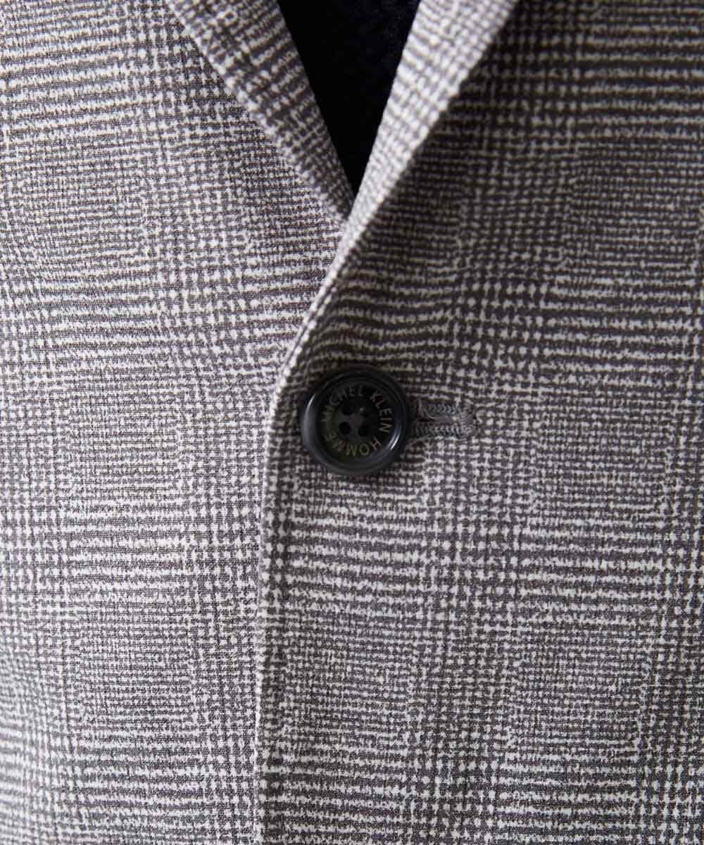 MNDHF08450 MICHEL KLEIN HOMME(ミッシェルクラン オム) 【セットアップ】グレンチェック柄テーラードジャケット グレー