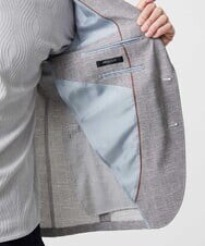 MNDHF08450 MICHEL KLEIN HOMME(ミッシェルクラン オム) 【セットアップ】グレンチェック柄テーラードジャケット グレー