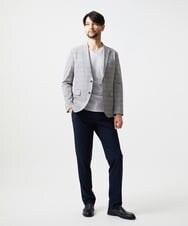 MNDHF08450 MICHEL KLEIN HOMME(ミッシェルクラン オム) 【セットアップ】グレンチェック柄テーラードジャケット グレー