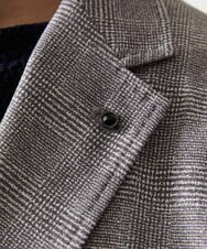 MNDHF08450 MICHEL KLEIN HOMME(ミッシェルクラン オム) 【セットアップ】グレンチェック柄テーラードジャケット グレー