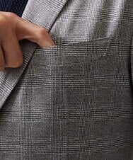 MNDHF08450 MICHEL KLEIN HOMME(ミッシェルクラン オム) 【セットアップ】グレンチェック柄テーラードジャケット グレー