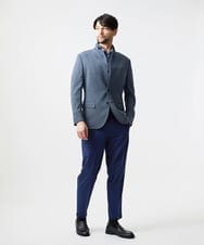 MNDHF59490 MICHEL KLEIN HOMME(ミッシェルクラン オム) スラブメッシュコンバーチブルジャケット ネイビー