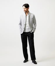 MNDHF59490 MICHEL KLEIN HOMME(ミッシェルクラン オム) スラブメッシュコンバーチブルジャケット ライトグレー