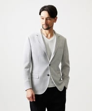 MNDHF59490 MICHEL KLEIN HOMME(ミッシェルクラン オム) スラブメッシュコンバーチブルジャケット ライトグレー