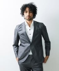 MNDHS06410 MICHEL KLEIN HOMME(ミッシェルクラン オム) メッシュストレッチドレスジャケット グレー(92)