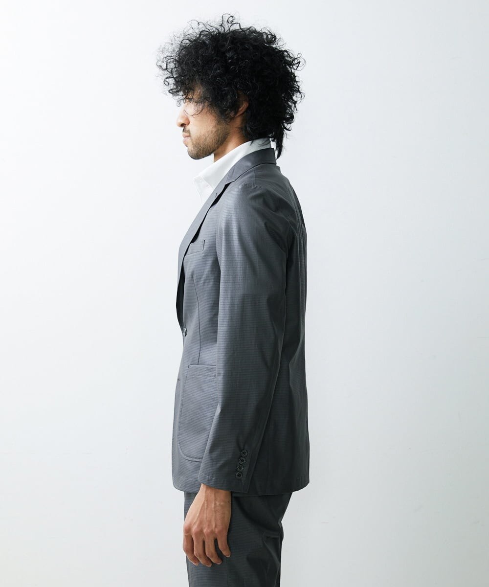 MNDHS06410 MICHEL KLEIN HOMME(ミッシェルクラン オム) メッシュストレッチドレスジャケット グレー(92)