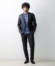 MNDHS06410 MICHEL KLEIN HOMME(ミッシェルクラン オム) メッシュストレッチドレスジャケット ブラック(94)