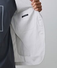 MNDHS10330 MICHEL KLEIN HOMME(ミッシェルクラン オム) ストレッチストライプジャケット ライトグレー(91)