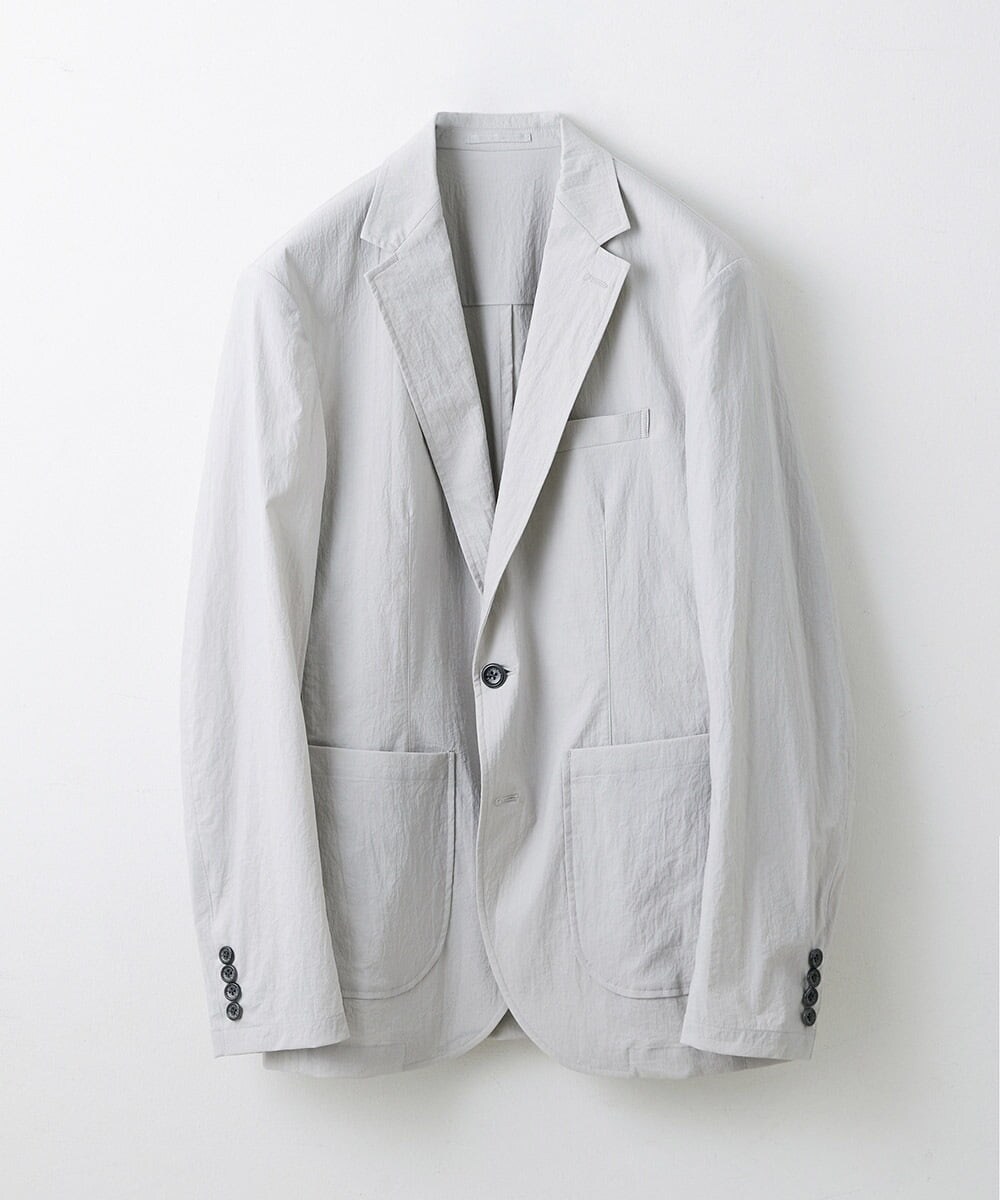 MNDHS10330 MICHEL KLEIN HOMME(ミッシェルクラン オム) ストレッチストライプジャケット ライトグレー(91)