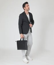 MNDHS10330 MICHEL KLEIN HOMME(ミッシェルクラン オム) ストレッチストライプジャケット ブラック(94)