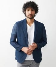 MNDHV30400 MICHEL KLEIN HOMME(ミッシェルクラン オム) メッシュテーラードジャケット ネイビー