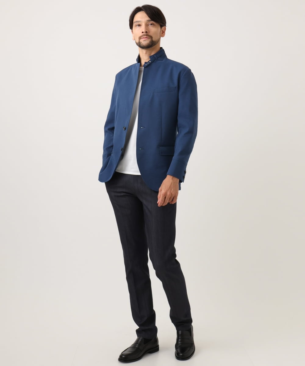 MNDJA65470 MICHEL KLEIN HOMME(ミッシェルクラン オム) コンバーチブルジャケット ブルー