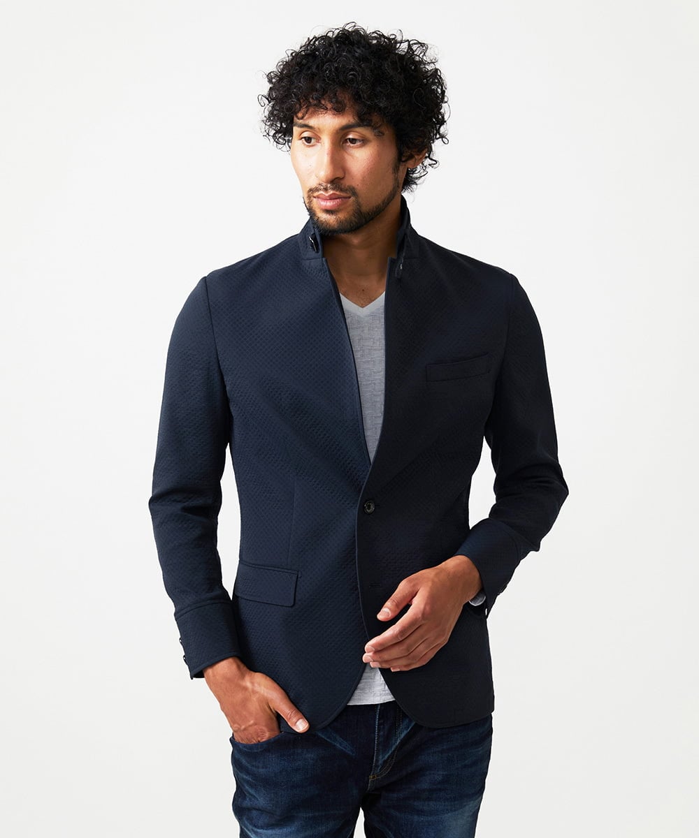 MNDJA65470 MICHEL KLEIN HOMME(ミッシェルクラン オム) コンバーチブルジャケット ブラック