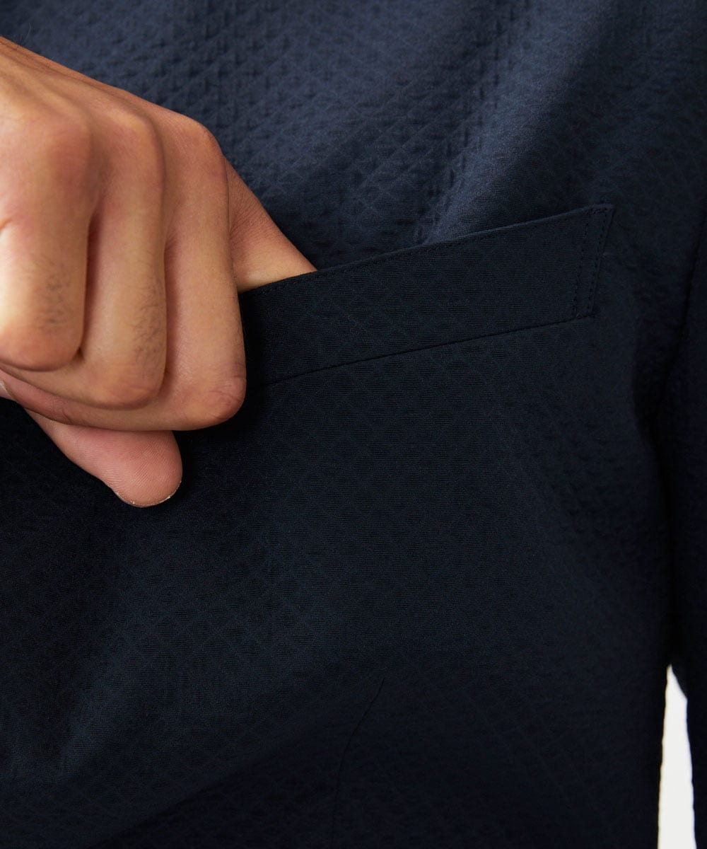 MNDJA65470 MICHEL KLEIN HOMME(ミッシェルクラン オム) コンバーチブルジャケット ブラック