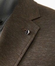 MNDJC07450 MICHEL KLEIN HOMME(ミッシェルクラン オム) カラミメッシュテーラードジャケット　セットアップ ブラウン