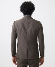 MNDJC07450 MICHEL KLEIN HOMME(ミッシェルクラン オム) カラミメッシュテーラードジャケット　セットアップ ブラウン
